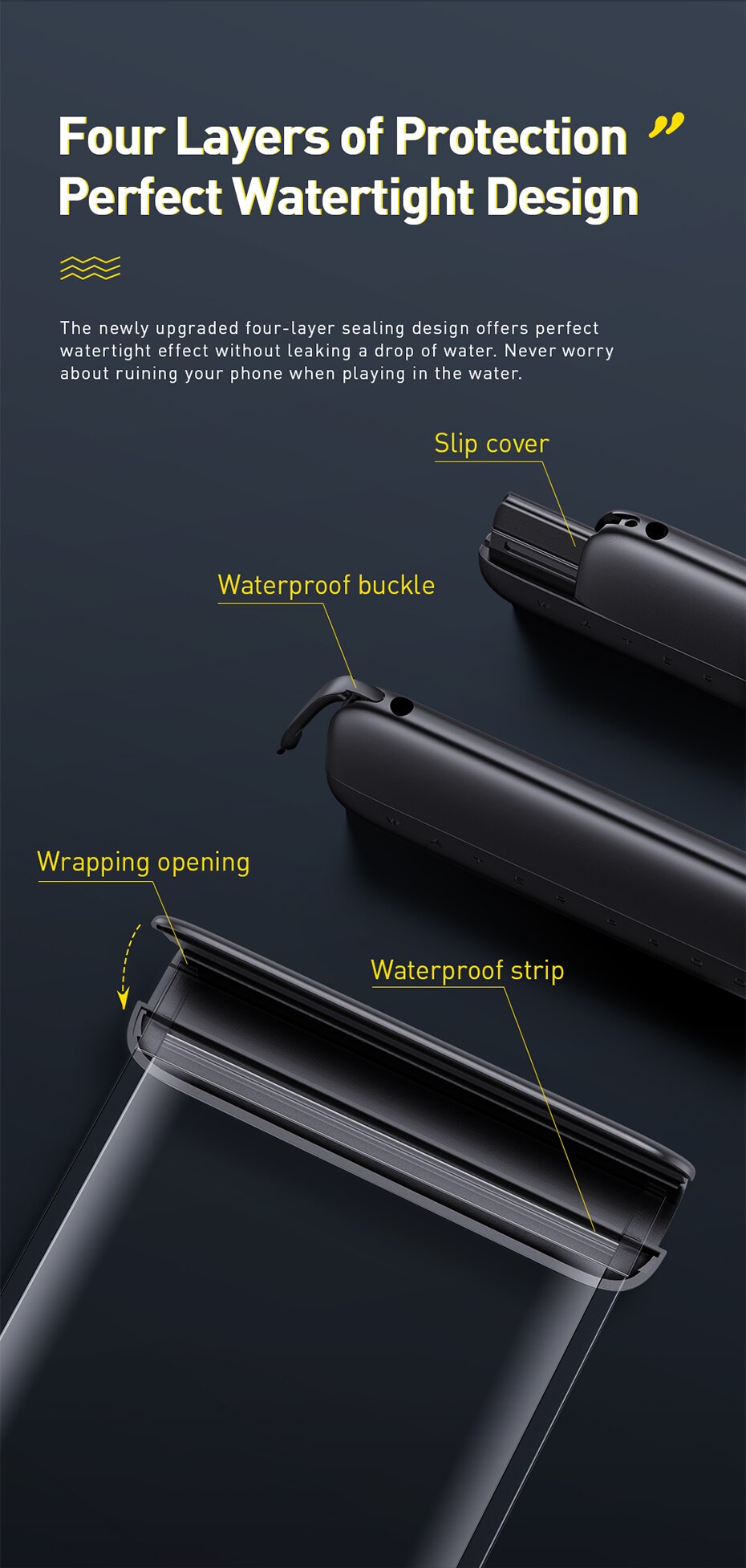SURF SYSTEM - Pochette étanche flottante pour smartphone - Avec