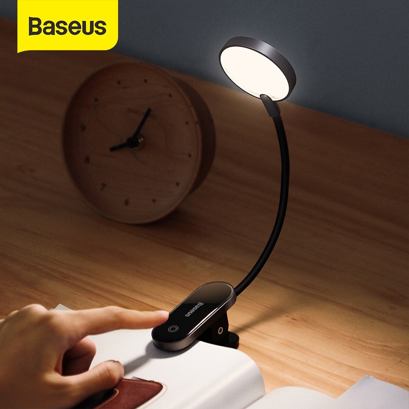 Lampe Clip LED Réglable Rechargeable Tactile - Baseus
