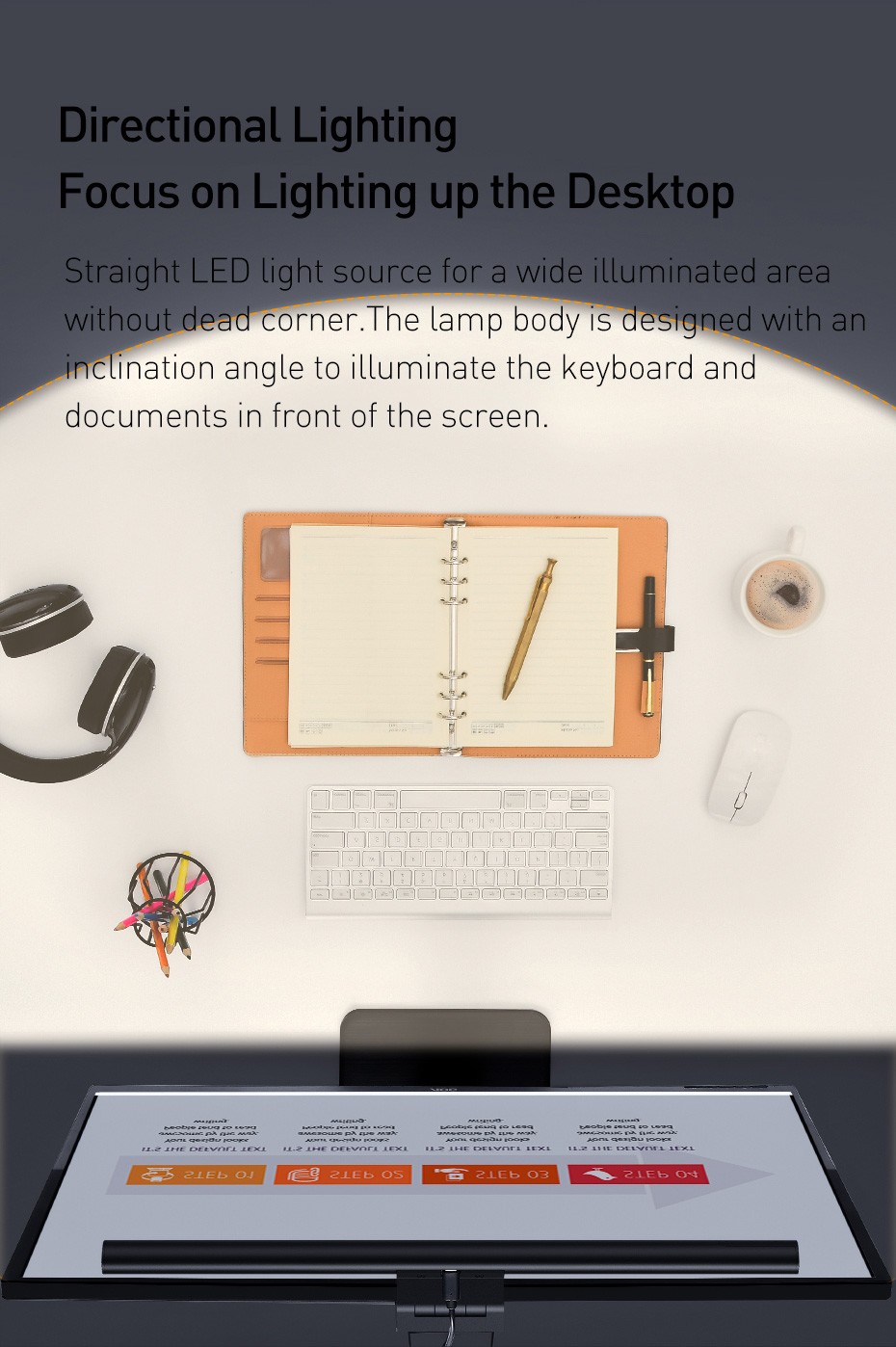 Lampe de moniteur LED USB Dual Light Bar avec écran tactile, lampe de  bureau à intensité variable E-Reading, pas[S407] - Cdiscount Maison
