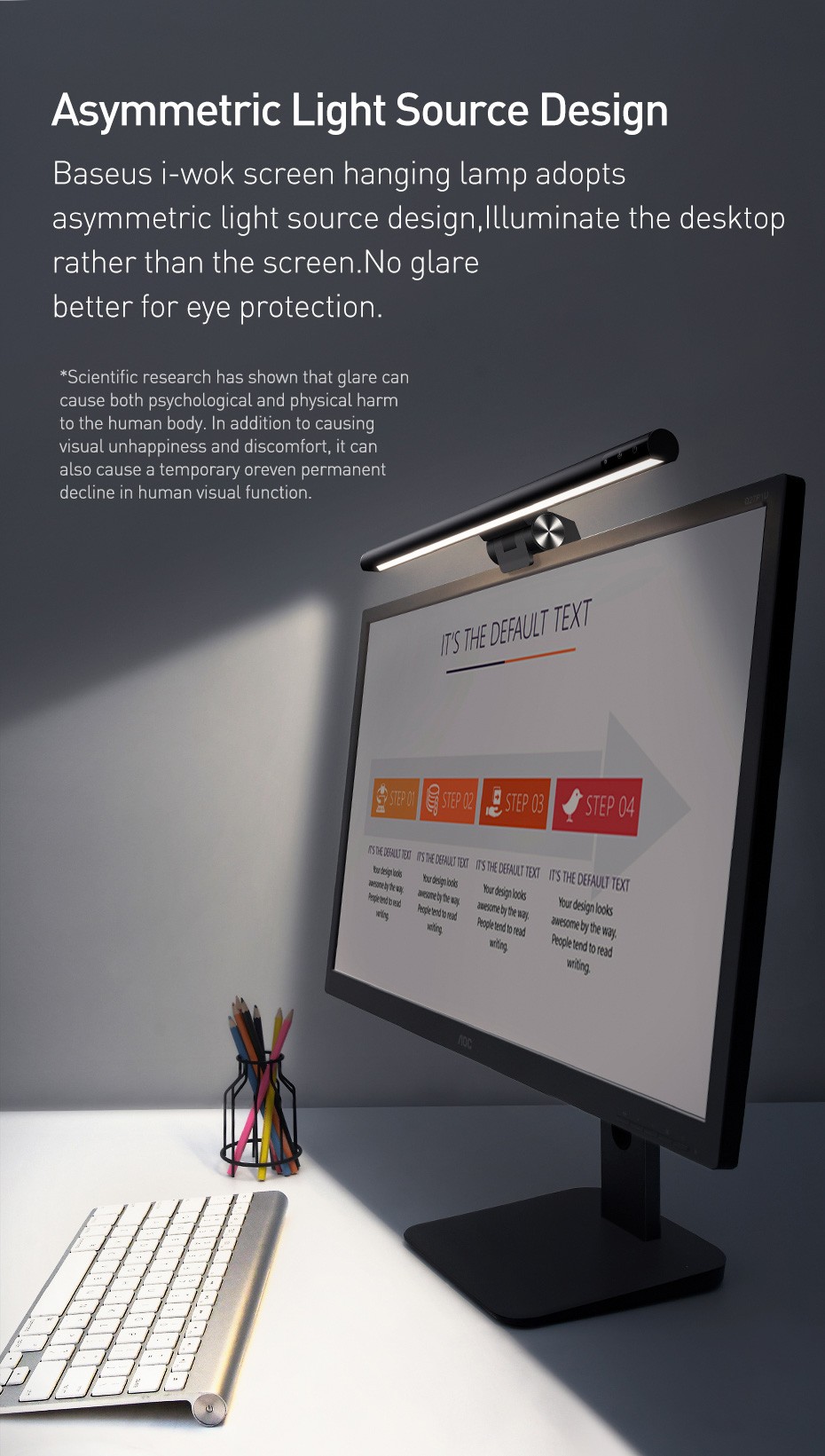 Lampe De Bureau Screenbar USB Pour Ordinateur Portable - écran - Moniteur -  Baseus