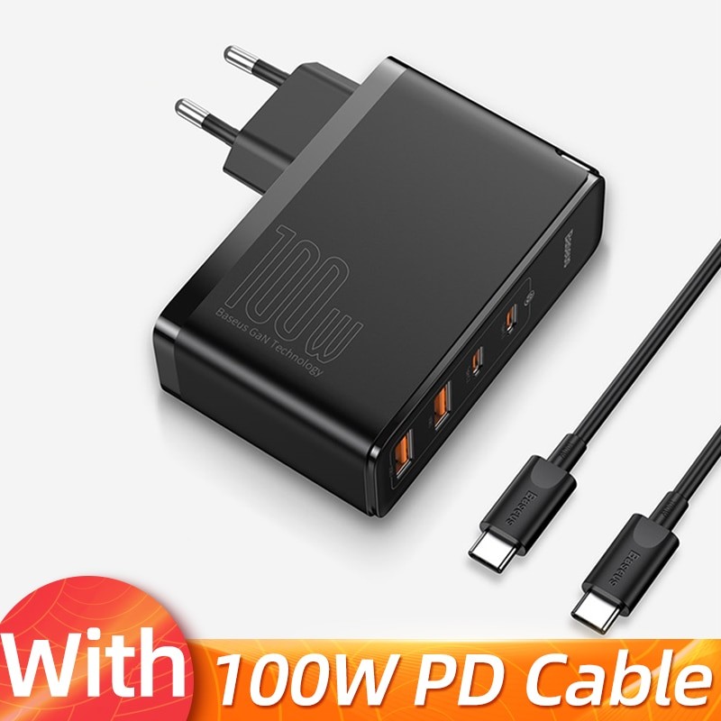 Chargeur 100W USB Type-C PD Rapide 4.0 ,Smartphone ,Pc portable