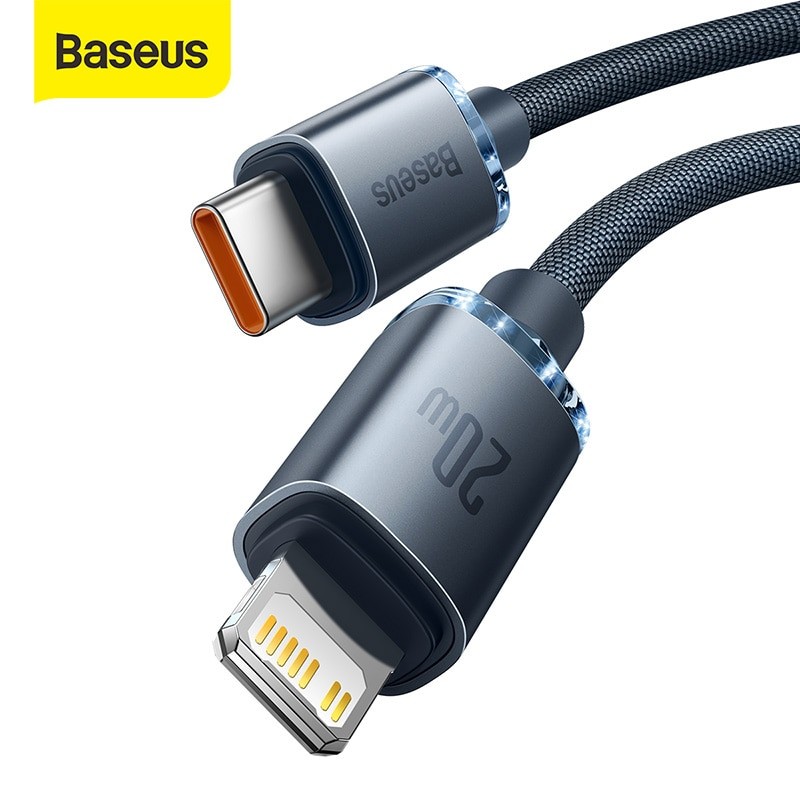 Câble USB Type-C PD 20W à Charge Rapide, Pour IPhone 13 12 11 Pro Max X  Poly 8 - Baseus