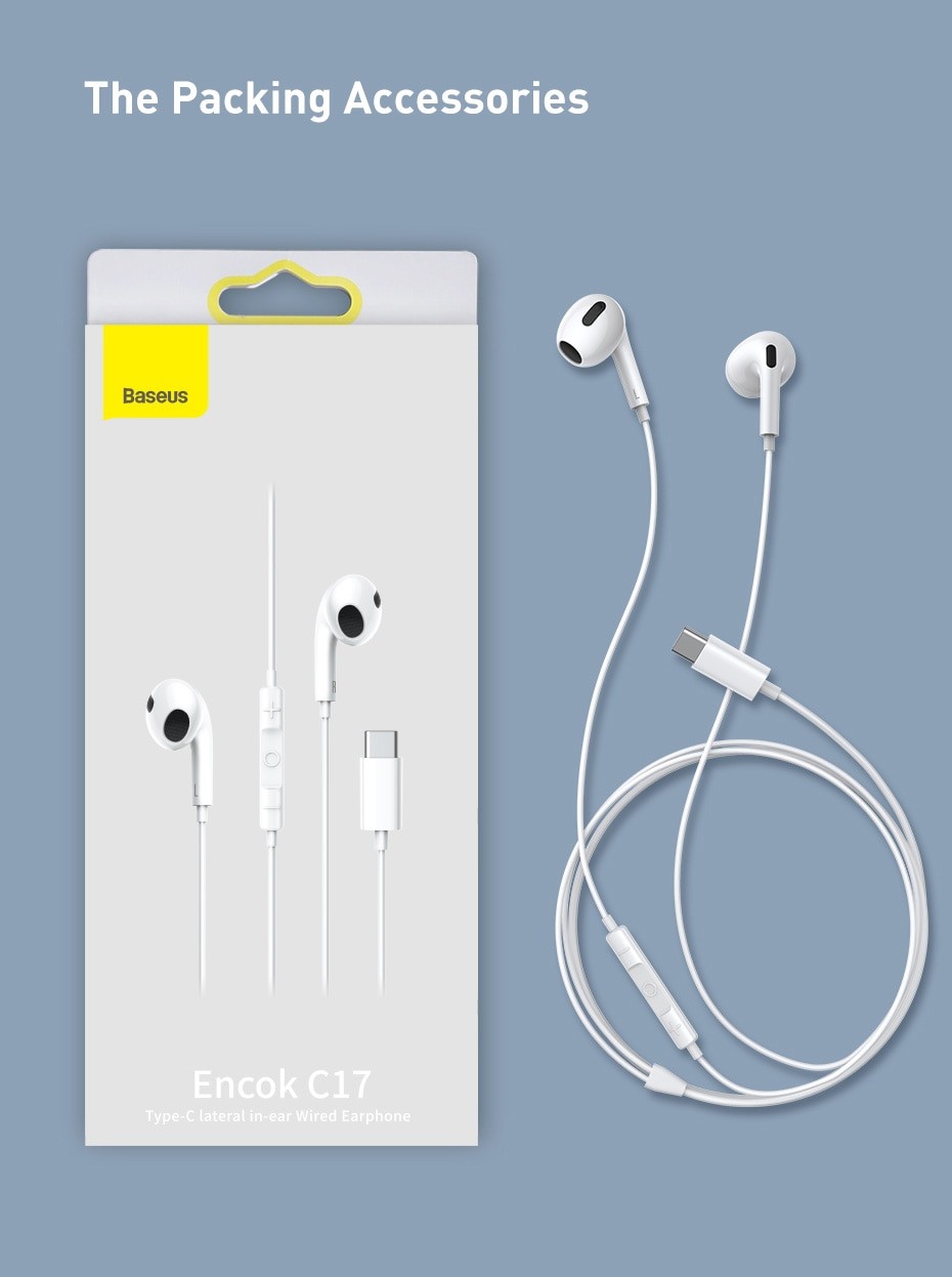 Ecouteurs intra-auriculaires USB-C avec micro