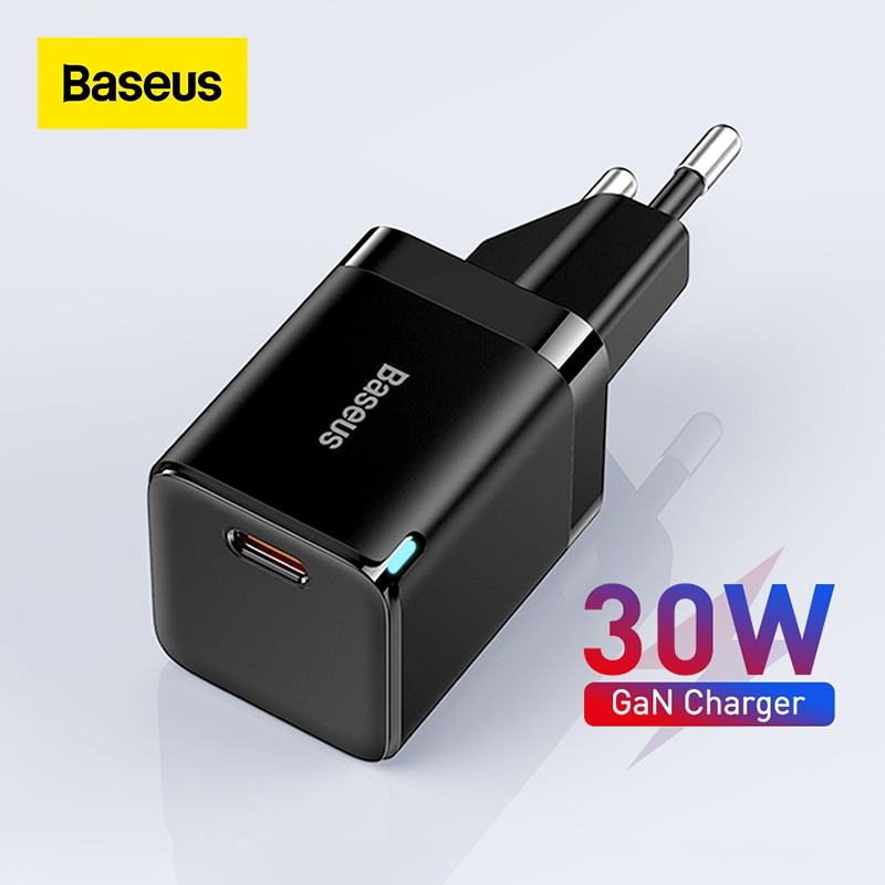 Baseus Chargeur USB C Rapide 65W PD Charger Alimentation Adaptateur Prise  Secteur Compatible avec iPhone 15