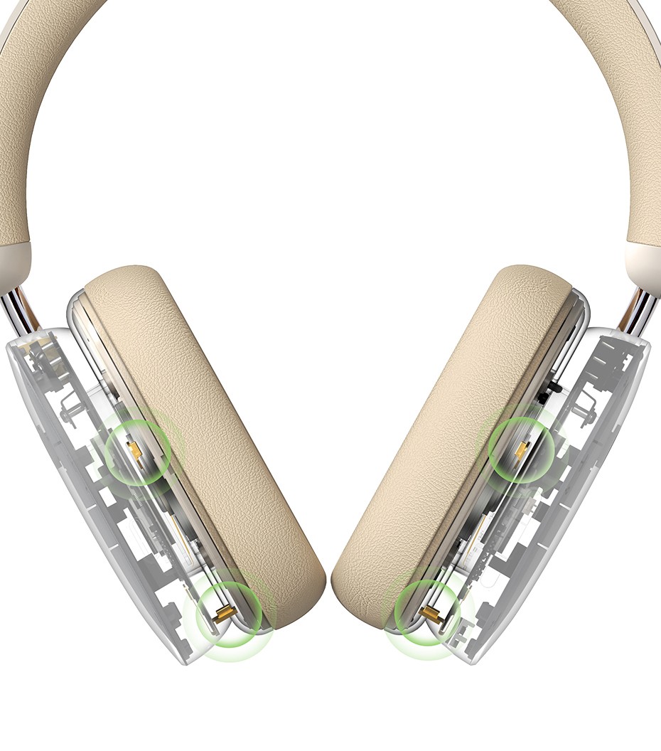 Baseus écouteurs sans fil Bluetooth 5.2, hybride 40db, 4 micros, ENC 40mm  70H à prix pas cher