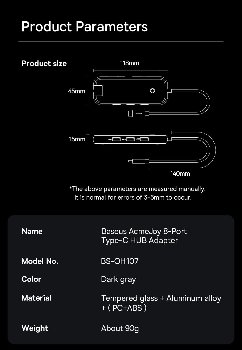Hub USB Type-c Vers HDMI, Adaptateur ACMEJOY Gen2 Pour Macbook Pro