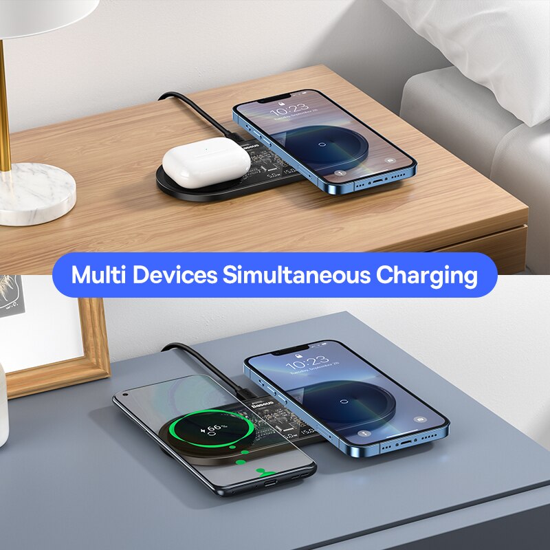 Chargeur sans fil pour iPhone, chargeur rapide sans fil pour Samsung,  Xiaomi, Huawei, 100W, 14, 13