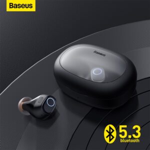 Ear Pod Bluetooth 5.3 TWS WM03, casque d'écoute, port confortable, autonomie de la batterie de 38 heures, faible latence, Charge rapide