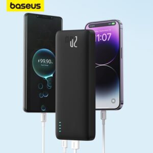 Power Bank Airpow 20W, 10000mAh, charge rapide, batterie externe pour iPhone 14/13/12 Xiaomi