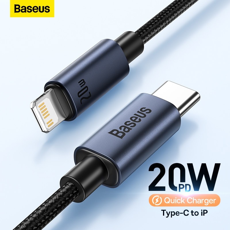 Câble USB Type-C PD 20W à Charge Rapide, Pour IPhone 13 12 11 Pro Max X  Poly 8 - Baseus