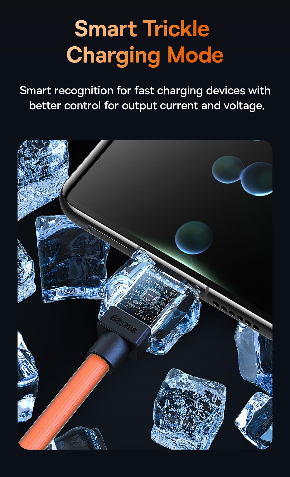 Câble 100 W USB Type C Charge Rapide Fil USB-C Chargeur Données Pour Huawei  P30 Realme Oneplus Pheadphones F3 Samsung - Baseus