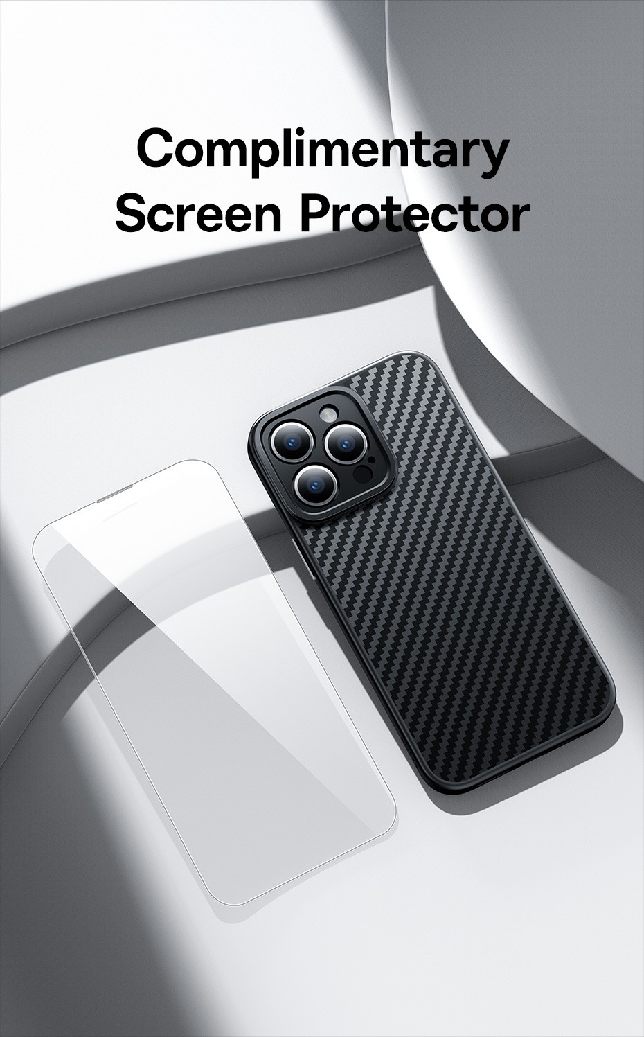 Coque De Luxe En Fibre Synthétique Pour IPhone 15 Pro, 14 Pro Max,  Antichoc, Protection Complète De L'objectif - Baseus
