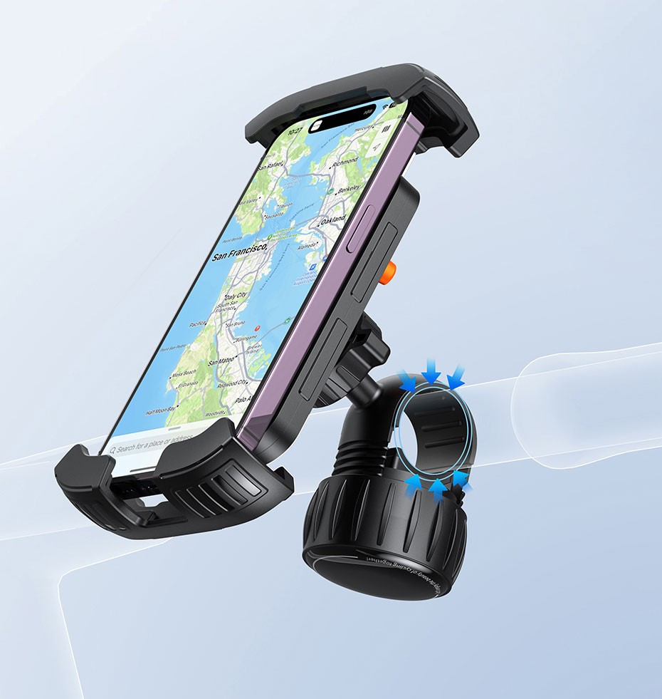ILM Support de téléphone universel en aluminium de qualité supérieure pour  guidon de vélo - Compatible avec iPhone 15 Pro Max 14 | 14 Max X | XS Max