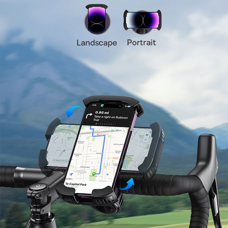 Support universel de téléphone portable pour vélo moto, étui étanche pour  guidon