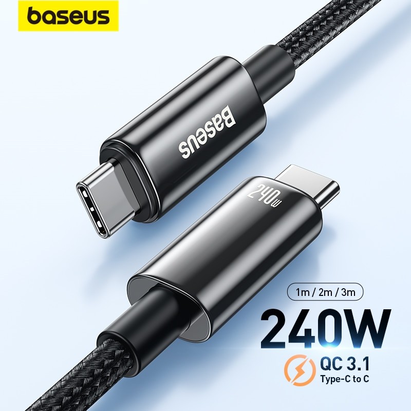 Câble USB De Type C PD 240W / 100W 3.1 Pour Recharge Rapide