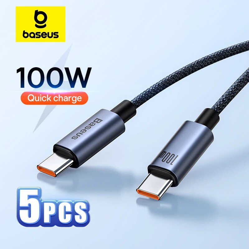 Câble USB Type USBC vers USB Câble de charge rapide USB C 100W PD Câble  câble de charge rapide pour MacBook Xiaomi Samsung Type CSB C Cable 2M 5A  avec puce Emarker