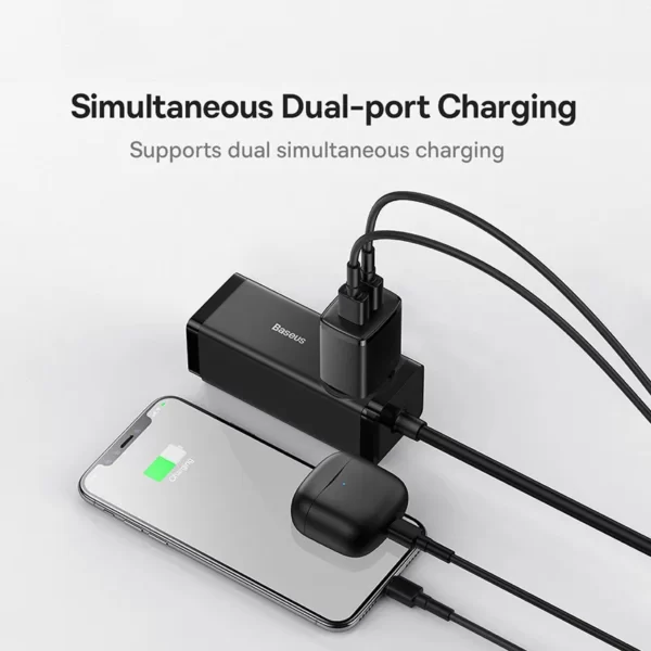Chargeur double USB Baseus chargeur prise ue chargeur mural 2.1A
