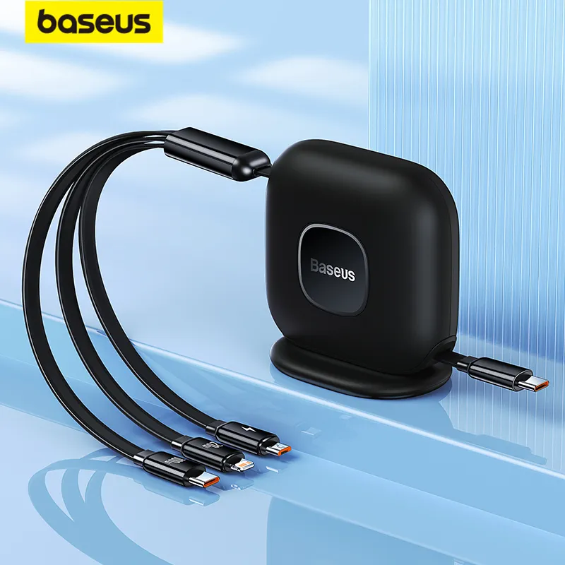Câble USB De Type C Rétractable 100W, Chargeur Rapide Pour IPhone