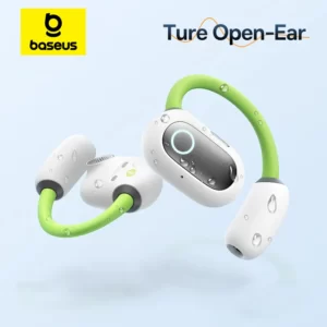 Eli Sport 1 Open Ear Pod Bluetooth 5.3, Casque sans fil, OWS, Conduction d'air, Crochet d'oreille, Son de basse, Écouteurs