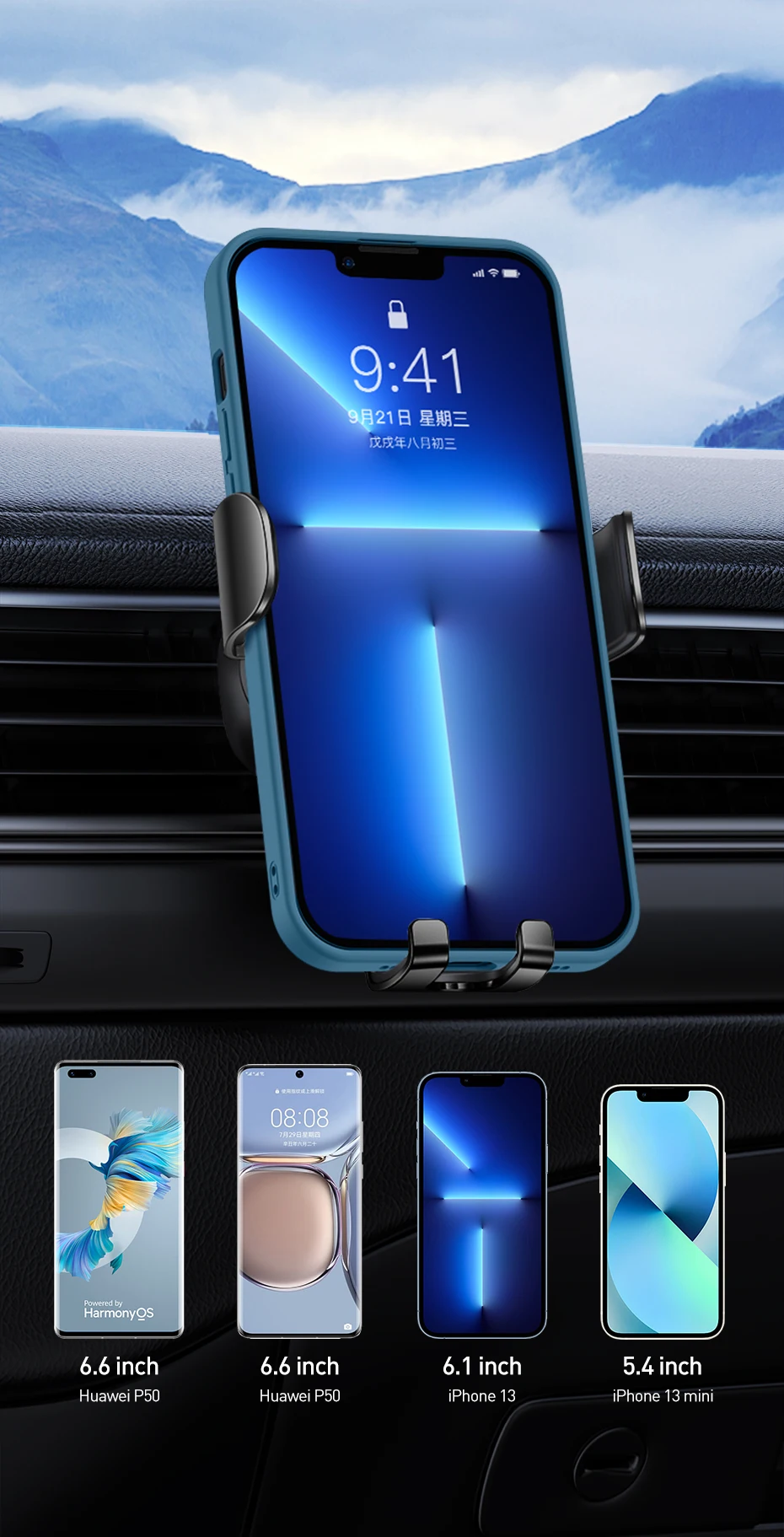 Baseus Gravité support socle voiture Pour Téléphone En Fente De CD De Voiture  Voiture support pour téléphone Pour iPhone Samsung Xiaomi Téléphone Portable  Support De Voiture